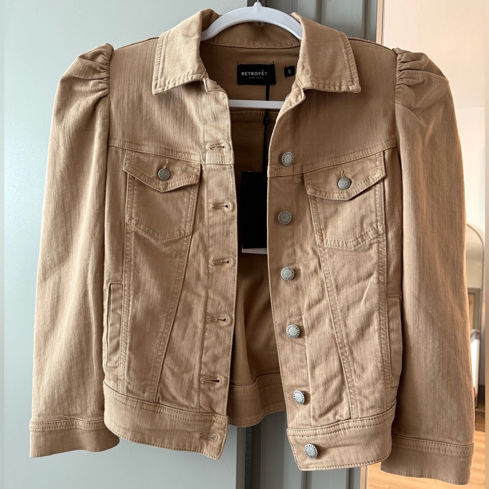 Retrofete Ada Camel Jean Jacket
